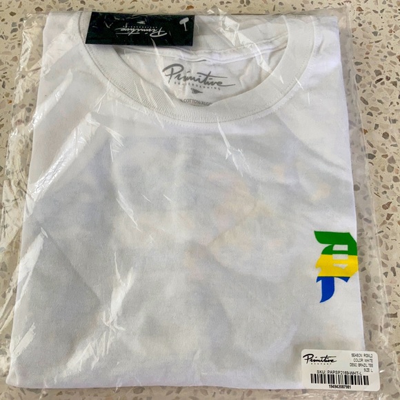 NWT Primitive Dirty P Brazil 🇧🇷 shirt sleeve tee - Picture 3 of 6